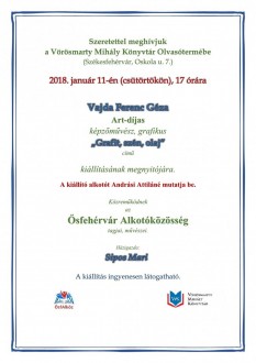 Vajda Ferenc Géza kiállításának megnyitója csütörtökön az Olvasóteremben